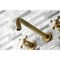 Kingston Brass Roman Tub Faucet, Antique Brass, Wall Mount KS8023BX - alternate 4